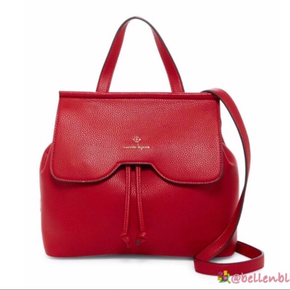 NWT Nanette Lepore Arabelle Convertible Red Bag